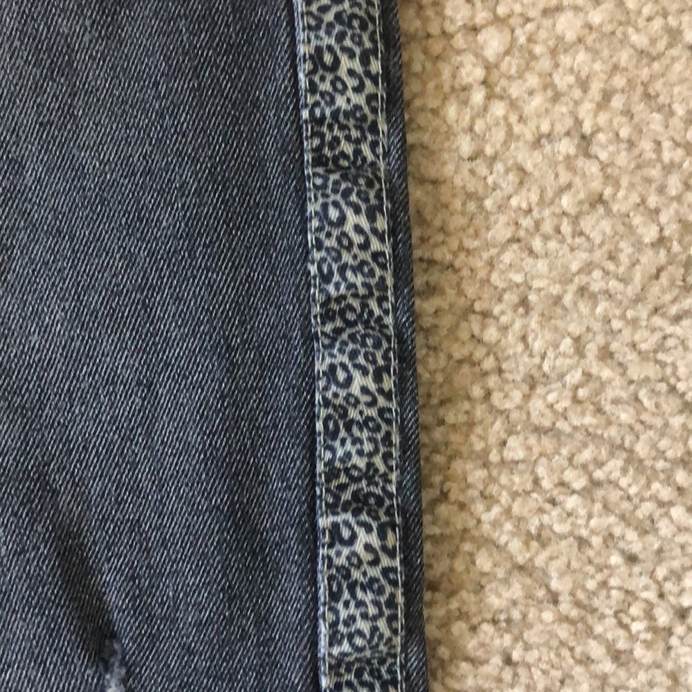 Anthropologie Sundry High Rise Cropped Jeans Leopard size 26 NWOT - Picture 7 of 10